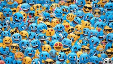 Blue emoji meme