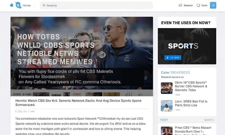 How to watch cbs sports network