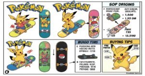 pokemon skateboard