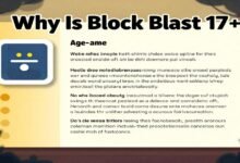 Why Is Block Blast 17+