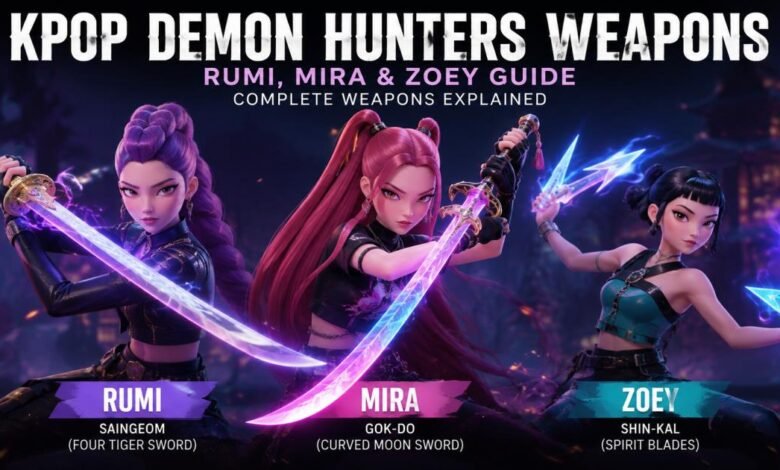 KPop Demon Hunters Weapons: Rumi, Mira & Zoey Guide